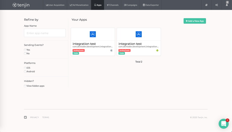 Tenjin | Documentation | devtodev
