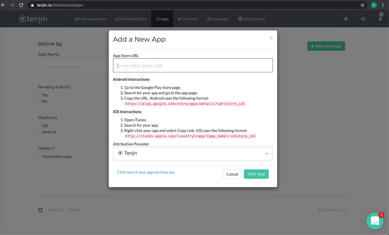 Tenjin | Documentation | devtodev