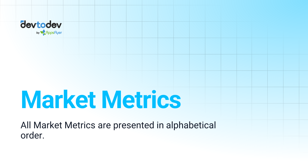 Market Metrics | Documentation | devtodev